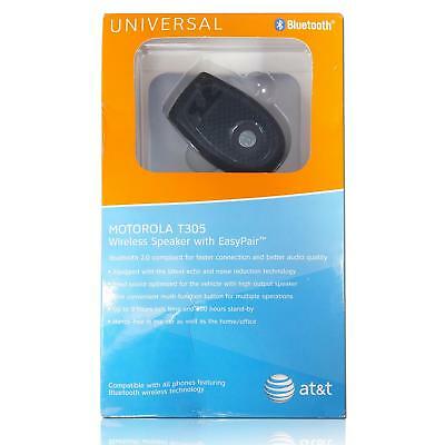 Motorola T305 Portable Bluetooth Car Speakerphone w/ Visor Clip and Charger