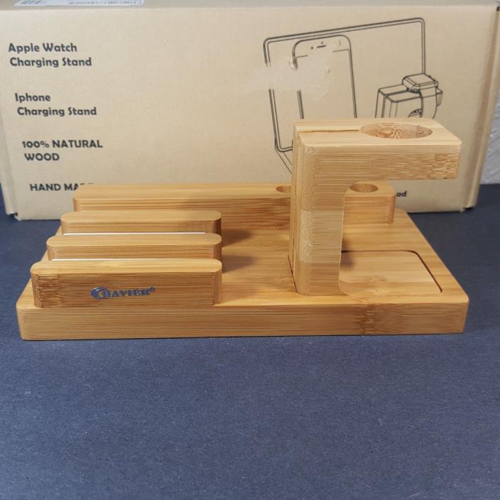 Apple Watch Stand,BAVIER Bamboo Wood Charge Dock,Charge Dock Holder,Bamboo...