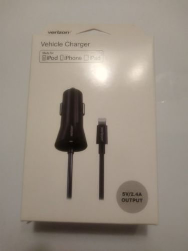 Verizon OEM Vehicle Car Charger Lightning USB For iPhone X XS Max XR 8 7 6 Plus