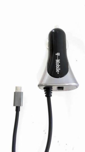 T-Mobile 6PTPzj2 Universal Micro USB Car Charger 2-in-1 Adapter For Smartphone