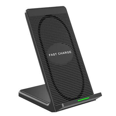 Vertical QI Wireless Charger Fast Charging Pad Stand for iPhone X/ iPhone 8/ iPh