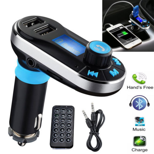 Bluetooth Car FM Transmitter MP3 Player Radio Adapter Kit USB Charger 2 Outlets