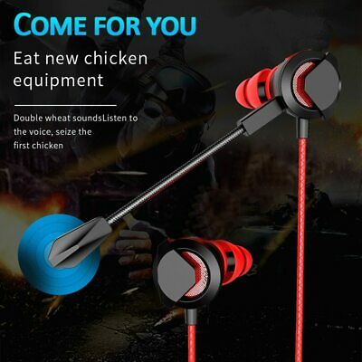 HIFI Earphone Mic Wired in-ear For Competition game Super Bass Stereo Headset Wi