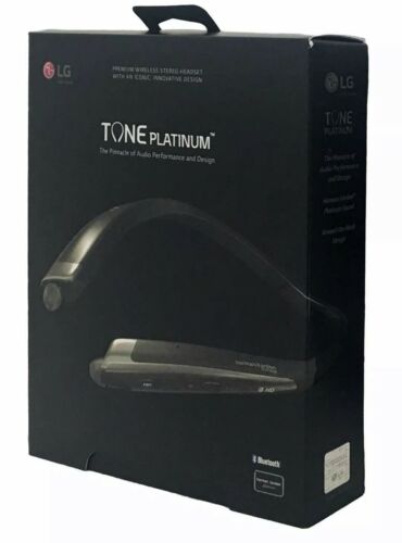 LG Tone Platinum HBS-1100 Bluetooth Wireless Stereo Headset - Black Brand New