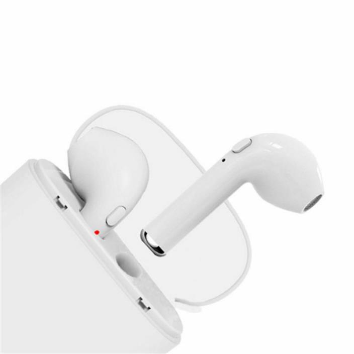 White i7S Wireless Bluetooth Earphones In Ear Pods for Samsung 10 iPhone X