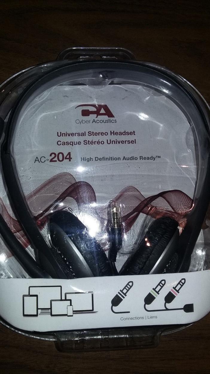 Cyber Acoustics Universal Stereo Headsets with Microphone