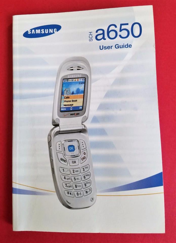 Samsung SCH-a650 User Guide Manual - Original