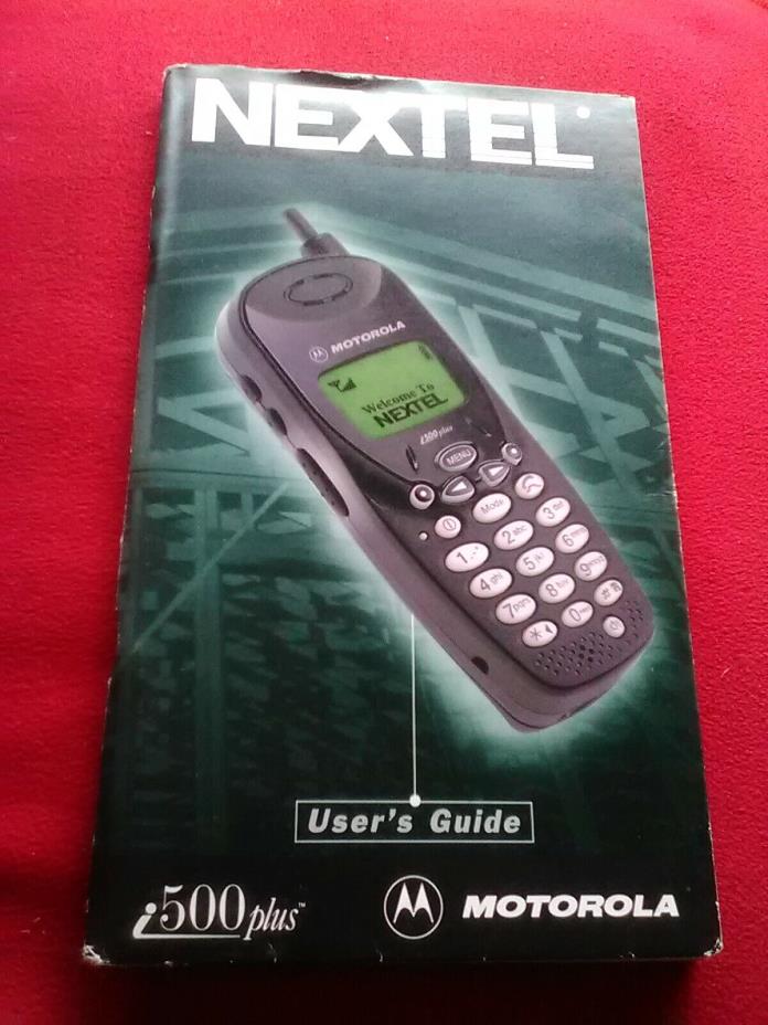 Vintage Nextel I500 Plus User Guide Motorola