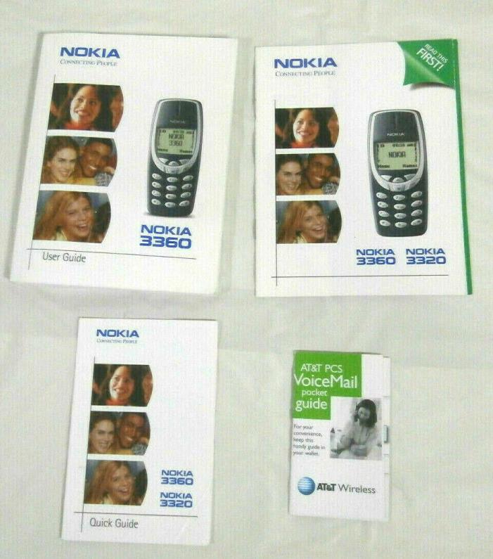 Nokia 3360 Mobile AT&T Cell Phone User Guide Manual