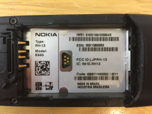 Nokia 6340i Bar Style Cell Phone (Cingular/AT&T) Untested/As-Is Read Description