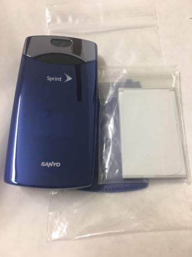 Sanyo Katana LX Flip Phone Cellphone Blue Refurbished without box