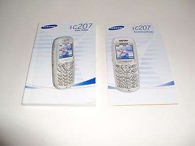 Samsung SGH C207 User Guide Manual & Accessory Guide For Cell Phone