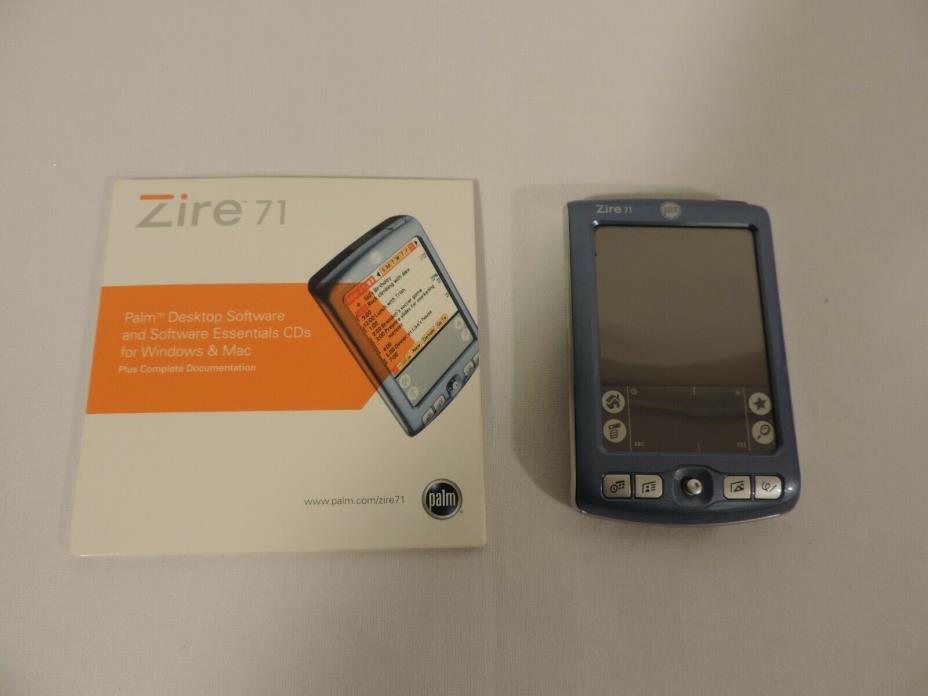 Palm Zire 71 PILOT PLUS Desktop Software Essential CD NO CHARGER UNTESTED