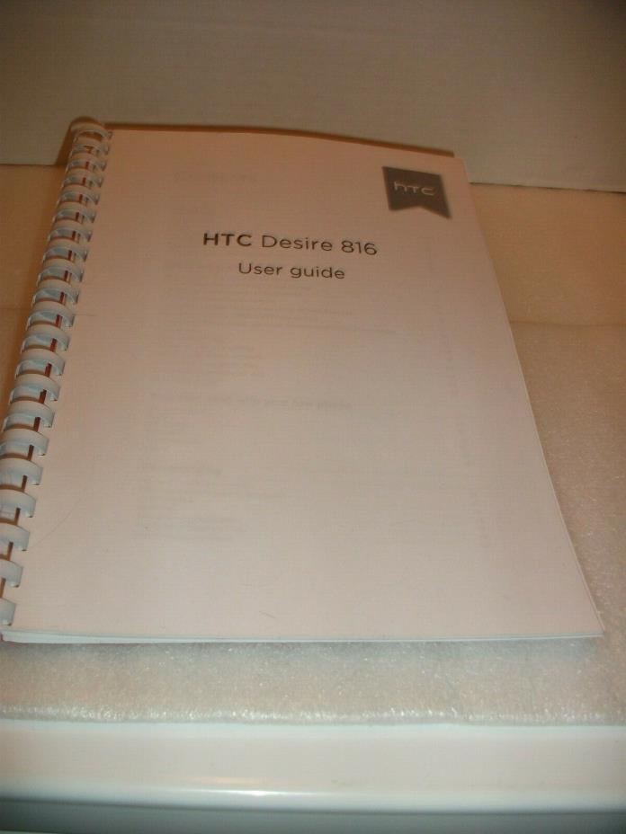 HTC Desire 816 Mobile Phone User Guide~PRINTED~ , Instruction Manual (A4)