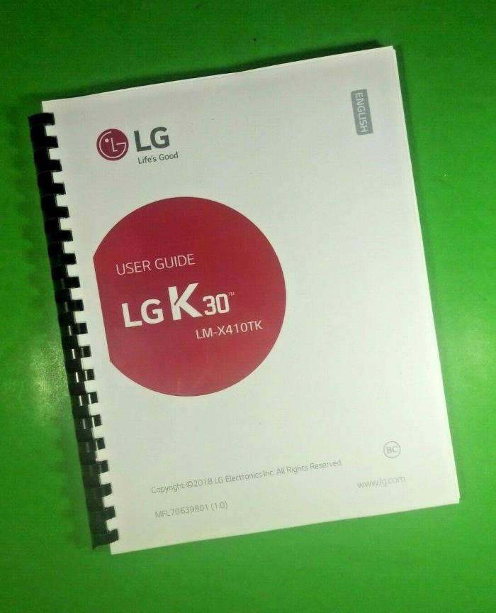 LG Phone K30 LM-X410TK Metro PCS T-Mobil 120 Pg LASER 8.5X11