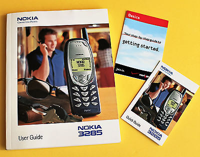 NOKIA 3285 Cell Phone USER GUIDE book with Quick Start cards FREE SHIPPING