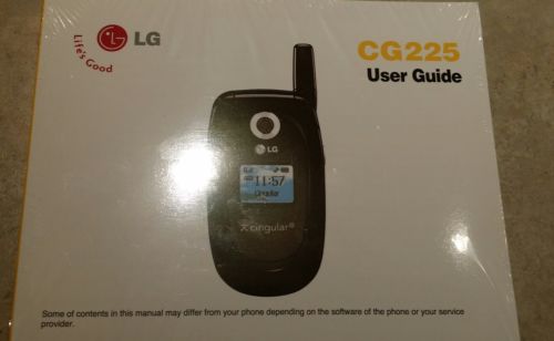 CG225 cell phone user guide manual sealed