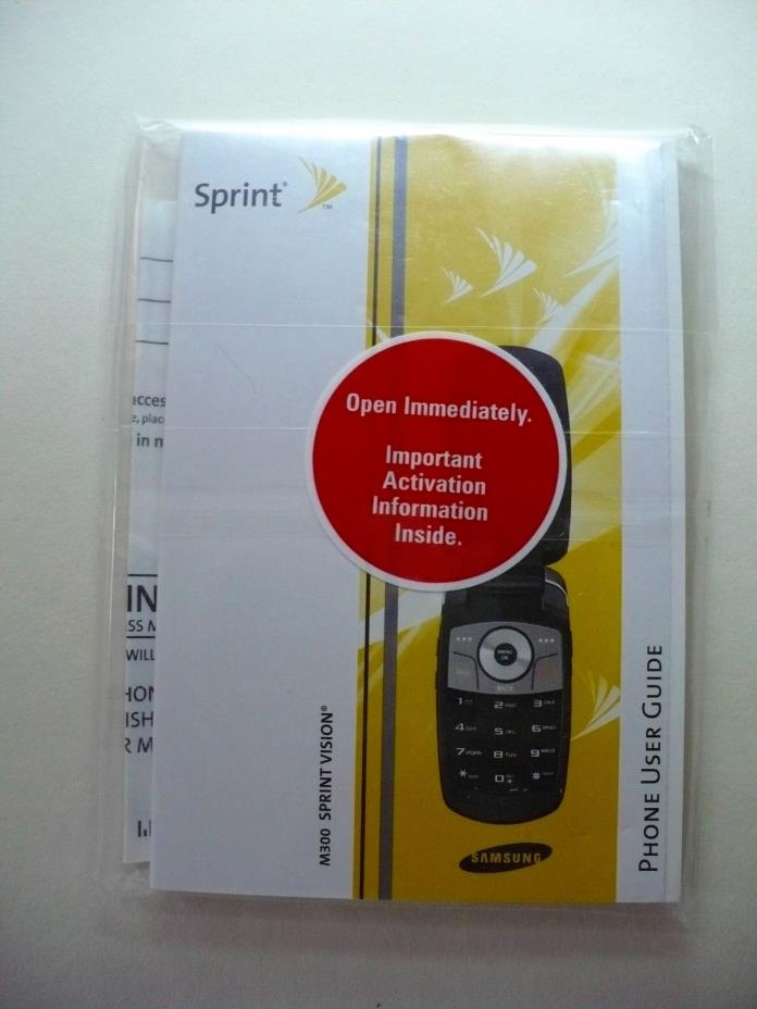 Sprint Phone User Guide M300 Sprint Vision Unopened Excellent Complete Condition