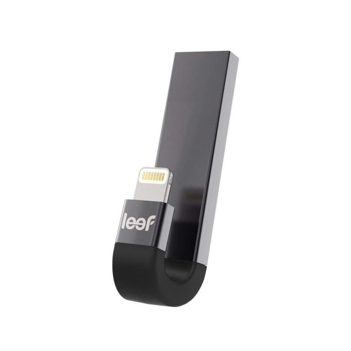 Leef iBridge 3 iPhone Flash Drive 32GB Black Expanded Memory for iPhone and iPad