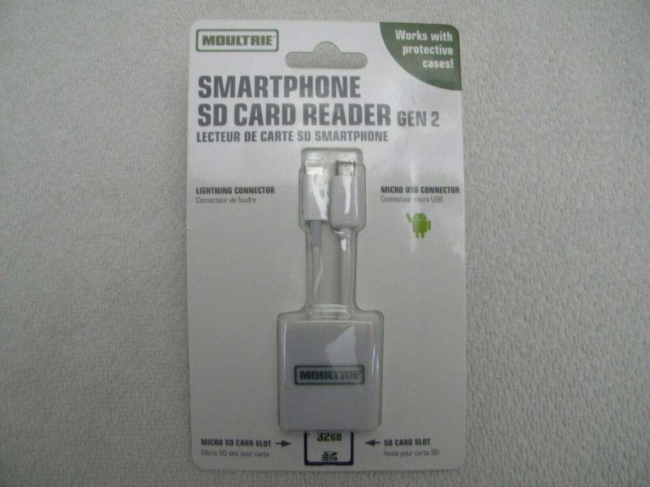Moultrie 2nd Generation SD Card Reader for IPhone or Android Smartphone