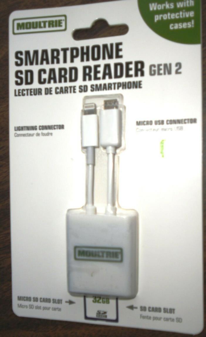 Moultrie IPhone and Android SD Card and  Micro SD Memory Card Reader
