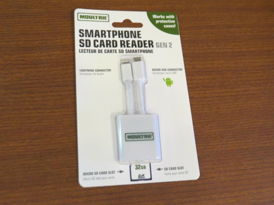 Moultrie Smart Phone SD Card Reader for iPhone & Andoid NEW! Ships Free E