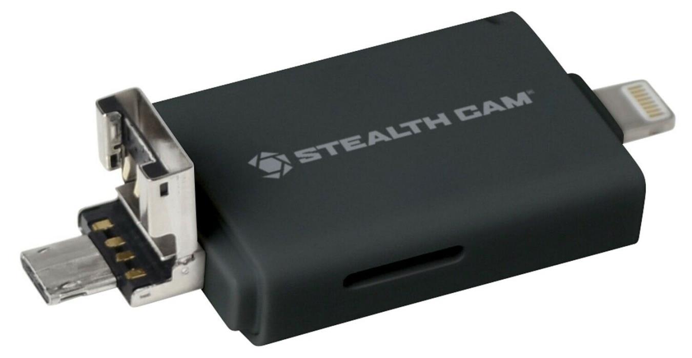 Stealth Cam Memory Card Reader for iOS, Android, and USB STCDDMCR