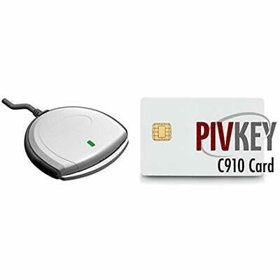 SCR3310V2 USB Smart Card Reader Bundle With PIVKey C910 Computers 