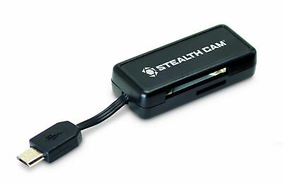 Stealth Cam Micro USB OTG Memory Card Reader for Android Devices Black