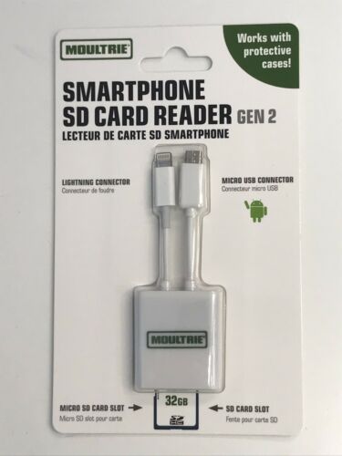 New Moultrie Game Camera SD Card Smart Phone Reader GEN 2 - MCA-13376