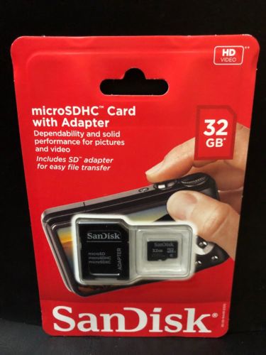 ***NEW*** microSDHC Card WITH Adapter 32GB