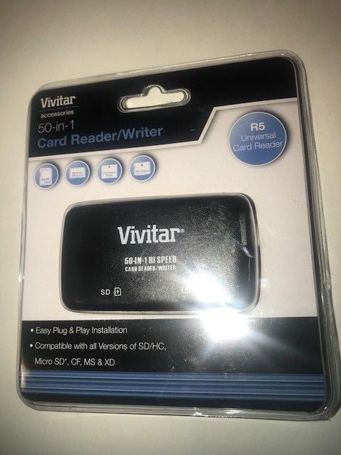 Vivitar 50 in 1 Card Reader/Writer R5 NIP