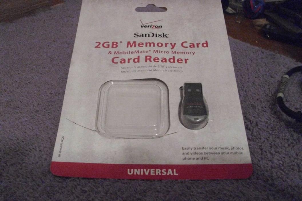 Verizon Sandisk  MobileMate Micro Memory Card Reader