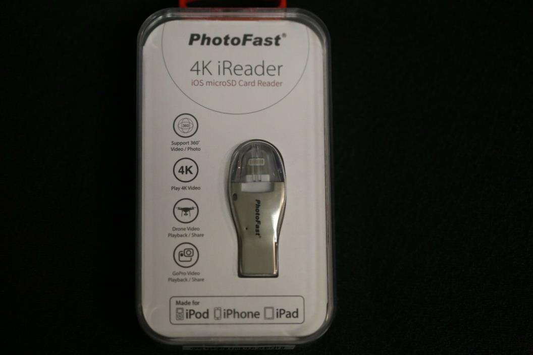 PhotoFast 4K iReader Lightning + USB 3.0 iOS Micro SD Card Reader