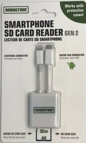 New Moultrie Game Camera SD Card Smart Phone Reader GEN 2 - MCA-13376 Free Ship