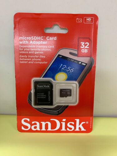 SanDisk 32GB MicroSDHC Card With Adapter