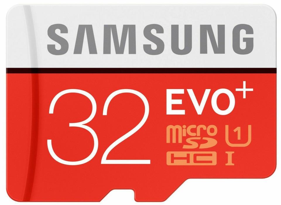 SAMSUNG EVO Plus 32GB MicroSD Micro SDHC C10 Flash Memory Card with SD Adapter