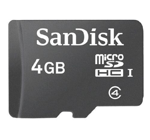 4GB microSD 4G microSDHC micro SD SDHC flash card most are SanDisk