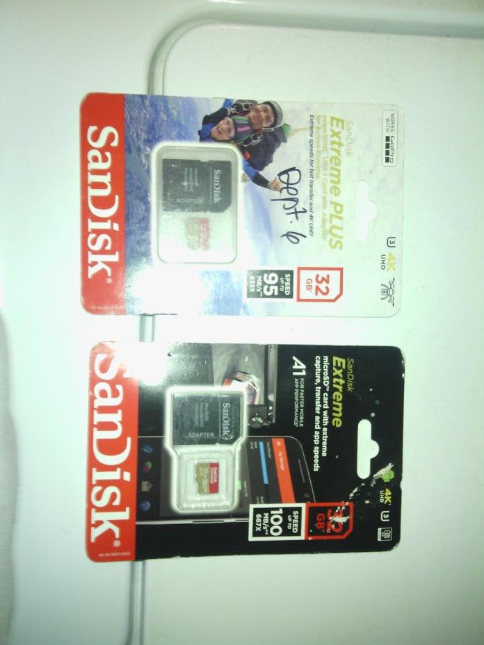 micro sd card 2 pack  32GB  4K cards   new price