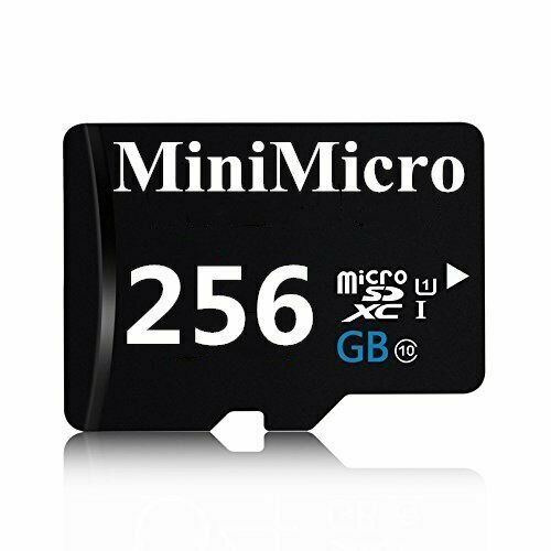 MiniMicro 256GB Class 10 Micro SDHC Memory Card with SD Adapter sd-256gb NEW