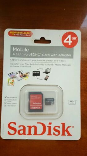SanDisk Mobile 4 GB microSDHC Card with Adapter