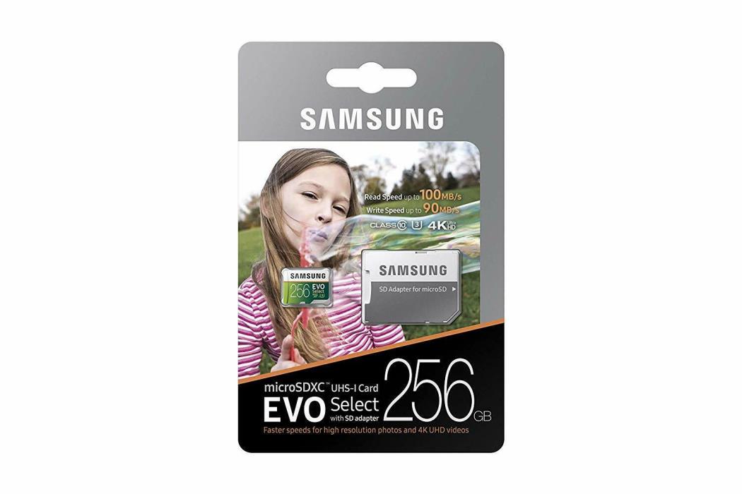 Samsung MicroSDXC EVO 256GB 100MB/s Memory Card