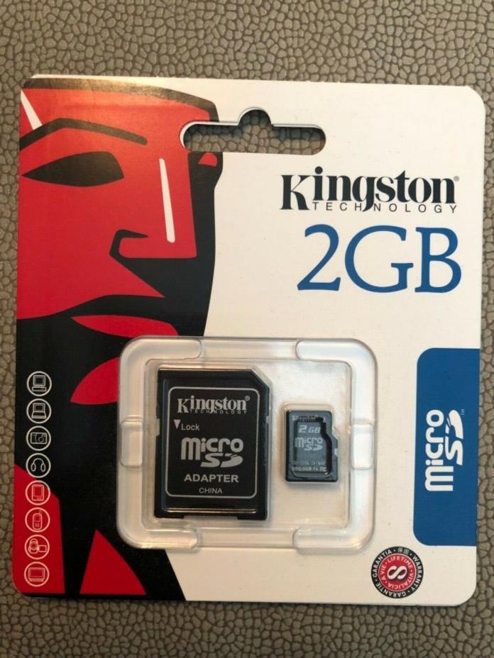 Kingston 2GB MicroSD Flash Memory Card - BRAND NEW!