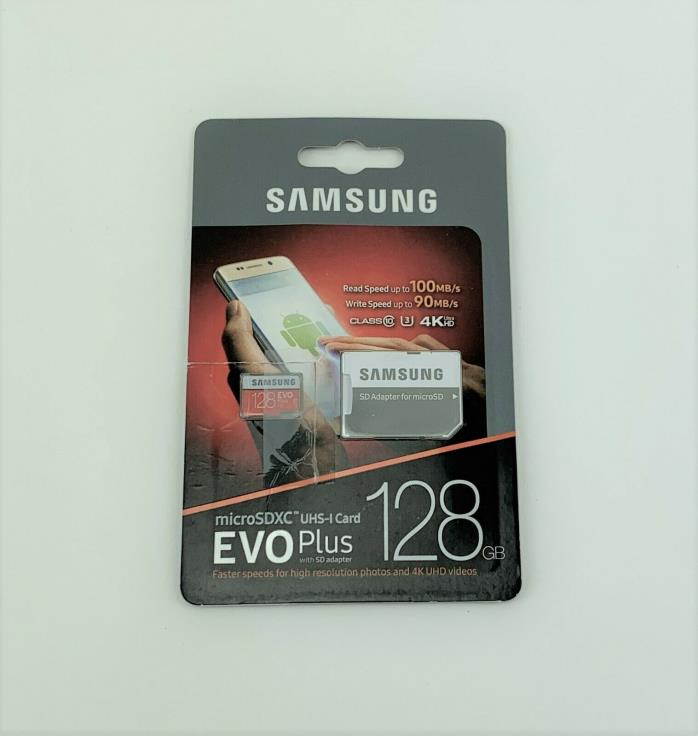 Samsung EVO Plus 128 GB microSDXC UHS-I Memory Card with SD Adapter