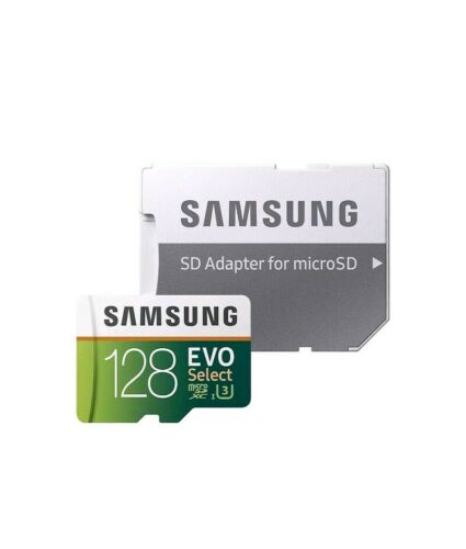 SAMSUNG EVO Select 128GB MicroSD SDXC U3 Class10 Memory Card + Adapter Brand NEW