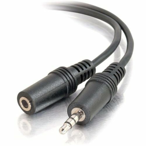 C2G 1.5ft 3.5mm M/F Stereo Audio Extension Cable 40405