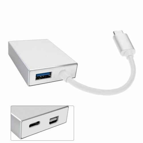 USB 3.1 Type C USB-C to Mini Displayport DP & USB 2.0 OTG & USB-C Female Power