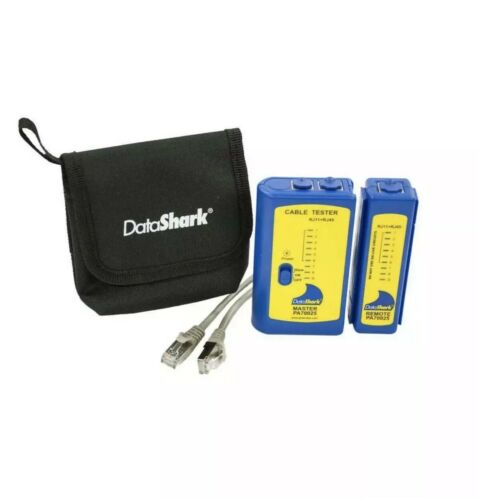 DataShark RJ45 Network Cable Tester with Case and Patch Cords