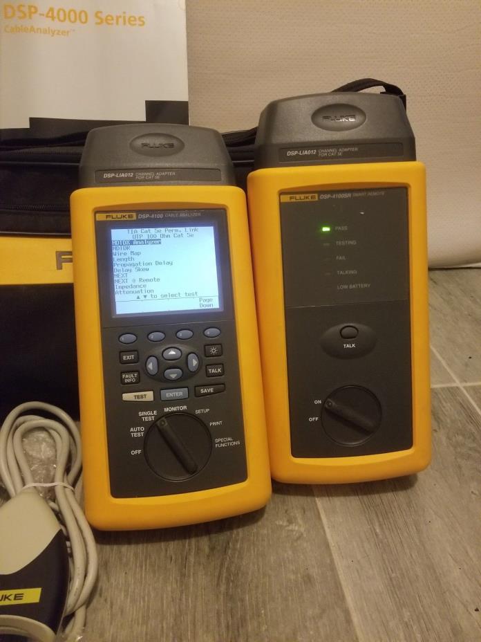 Fluke Networks DSP 4100SR Cable Tester Smart Remote Analyzer