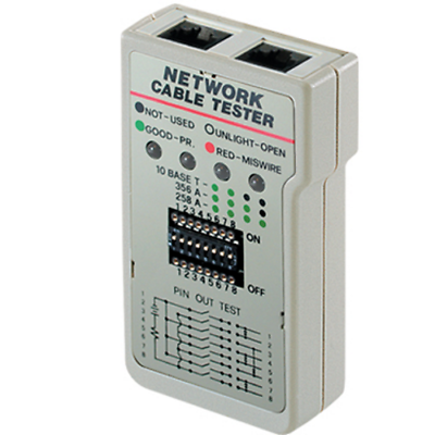 RJ45 Network/Ethernet Cat5e/Cat6 Cable/Cord Tester w/Custom Re-Wiring/Breakout